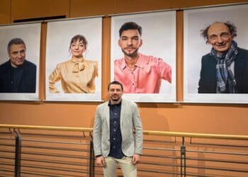 Milionarul clujean Darius Mârza împreună cu soția sa, Ioana, printre puținii români de pe covorul roșu de la Berlin