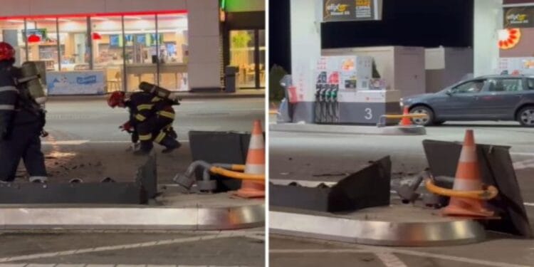 Dezastru la benzinărie. Ce a putut face un șofer băut zdravăn, e de noaptea minții