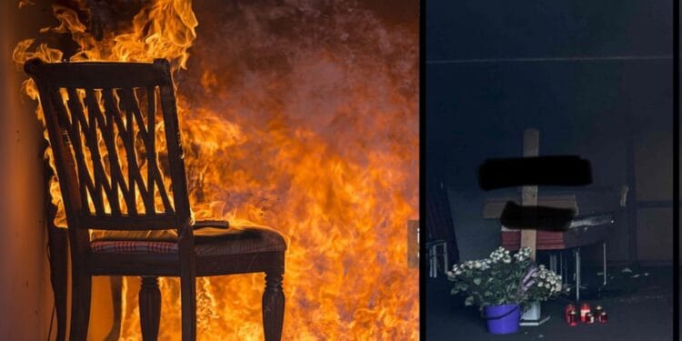 Tragedie îngrozitoare dincolo de moarte. A luat foc capela, unde se afla sicriul cu mortul. Scene șocante, pentru cei din familie
