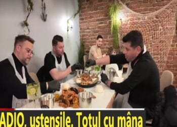 Au apărut restaurante în România, unde mănânci ca haplea. Mai rău ca un animal. Totul cu mâna, apoi te lingi pe degete