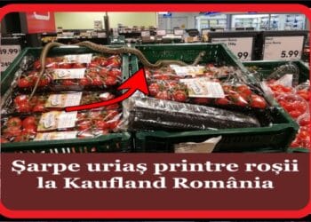 Un șarpe de o jumătate de metru a dat iama în roșiile de la KAUFLAND. Clienții au crezut că au halucinații. Șoc total