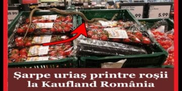 Un șarpe de o jumătate de metru a dat iama în roșiile de la KAUFLAND. Clienții au crezut că au halucinații. Șoc total