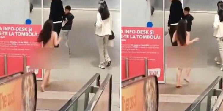O femeie și-a făcut apariția goală pușcă în Mall. Scenele terifiante s-au viralizat în spațiul public