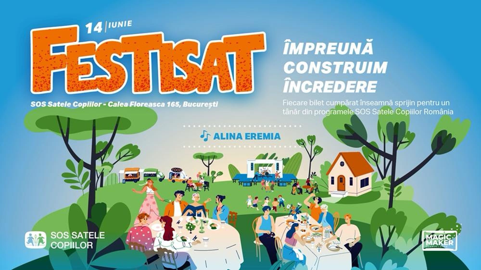 Un festival caritabil dedicat sprijinirii copiilor, se organizează în iunie. E o sărbătoare a binelui, o șansă oferită celor aflați în nevoie!