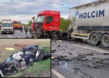 Șoferul și pasagerul din mașina lui au murit pe loc, după ce s-au izbit de un mastodont pe centura orașului