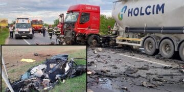 Șoferul și pasagerul din mașina lui au murit pe loc, după ce s-au izbit de un mastodont pe centura orașului