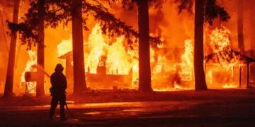 Pompieri împușcați la o intervenție! Aceștia se aflau la un incendiu de vegetație!
