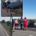 TRAGEDIE pe șosele. Doi șoferi au murit, după un accident teribil între o mașină și o autoutilitară. Un autoturism a ars ca o torță!