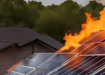 Panourile solare au mai creat pagube. Încă un incendiu a izbucnit din cauza unui scurtcircuit! Garajul a fost mistuit de flăcări!