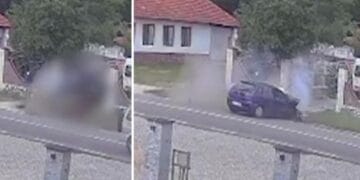 Un primar a plecat la plimbare prin localitate cu nepoții în mașină și a făcut autoturismul praf într-un cap de pod. Toți au ajuns în spital