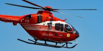 Copil accidentat grav de un motociclist! Tânărul avea permisul suspendat! Fetița transportată de urgență cu elicopterul la spital!