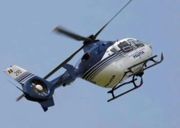 Drumurile cu risc rutier au fost monitorizate de polițiști cu elicoptere! Au fost efectuate aproape 100 de misiuni de supraveghere a traficului rutier!