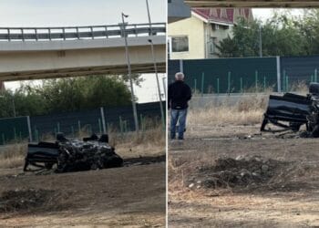 Caz șocant. O mașină a sărit de pe un pod și a ars ca o torță! Șoferul s-ar fi certat cu noua iubită, era divorțat!