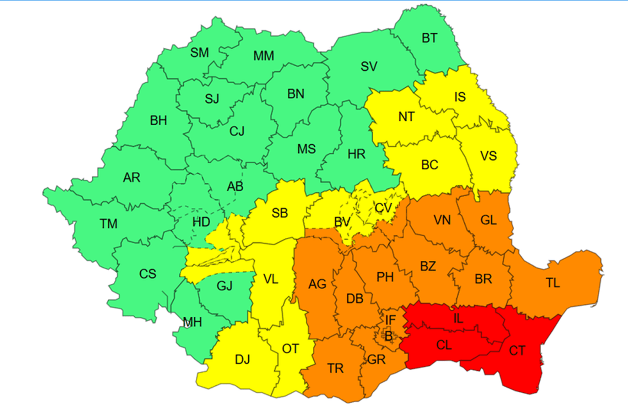 Codul roșu de precipitații închide instituțiile de învățământ! Vor fi acumulate cantităţi de apă de 120 de l/mp!