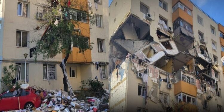 EXPLOZIE înfiorătoare. A distrus două etaje. Imagini șocante. Zeci de oameni răniți printre dărâmături!