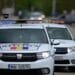 Autospecială de poliție, implicată într-un accident în timpul unei urmăriri! Nu s-au înregistrat victime