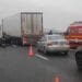 Accident cu patru maşini pe Autostradă! O femeie a fost încarcerată