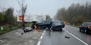 Patru persoane rănite într-un accident grav! Un șofer a pierdut controlul asupra mașinii!