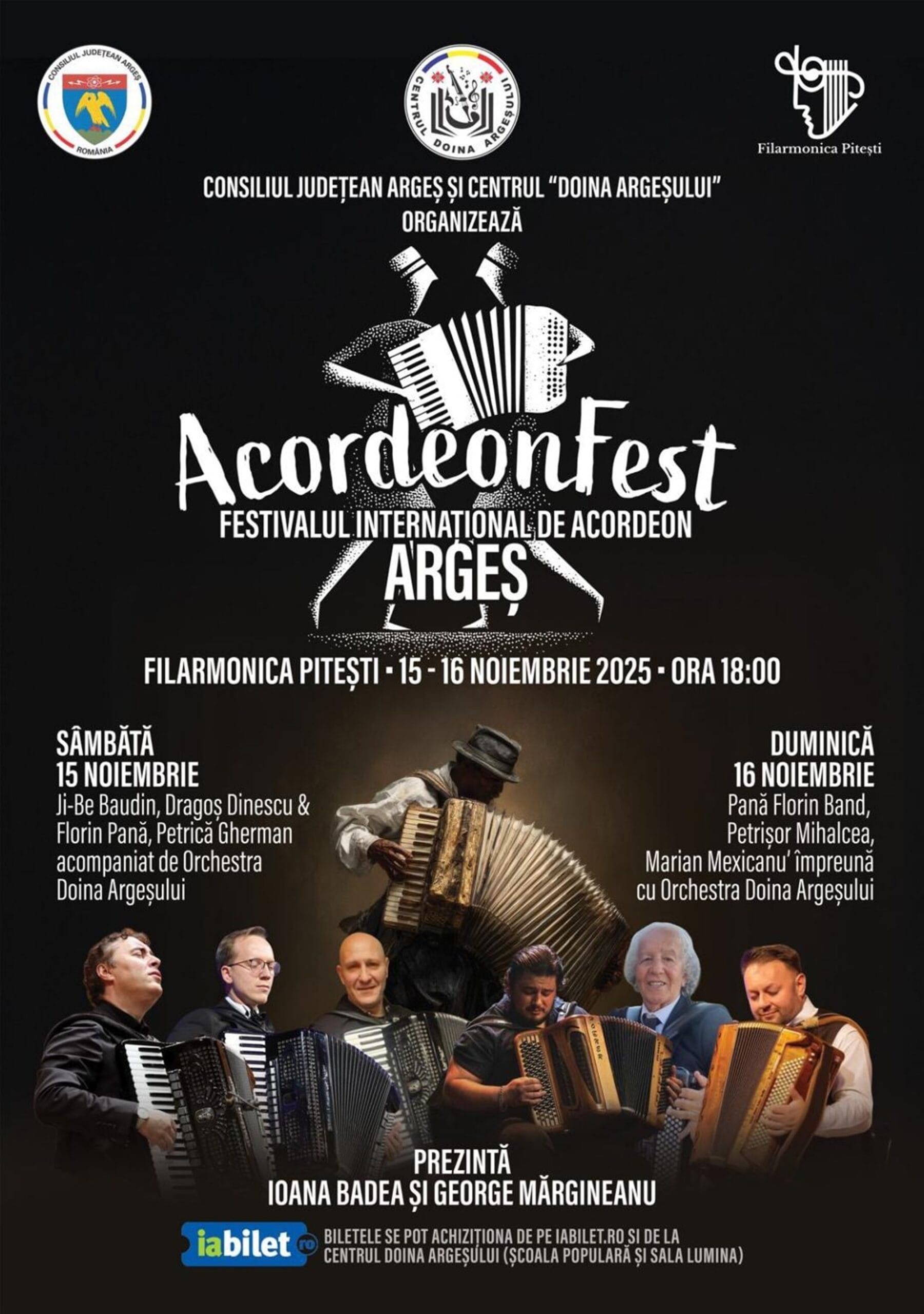 AcordeonFest Argeș! Două seri de muzică și virtuozitate! Nume sonore vor urca pe scenă!