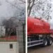 Incendiu la o hală. Pompierii încearcă să împiedice propagarea focului spre un depozit cu 50 de tone de azotat de amoniu