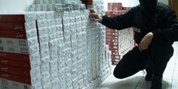 4 milioane de țigarete de contrabandă, descoperite într-un TIR. Șoferul propus pentru arestare