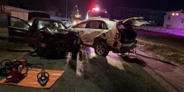 Accident grav! Șase persoane rănite, una în stare critică! Coliziune între două autoturisme