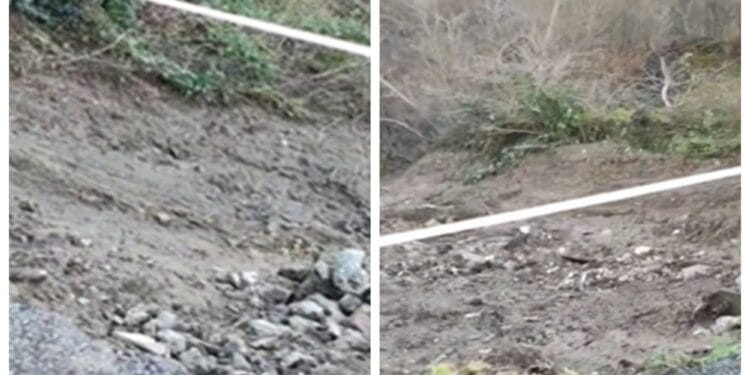 Alertă! O alunecare de teren amenință mai multe gospodării! Autoritățile locale nu dispun de fonduri pentru a interveni!