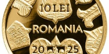 BNR lansează o monedă de aur unică inspirată din Plăcuţele votive de la Germisara