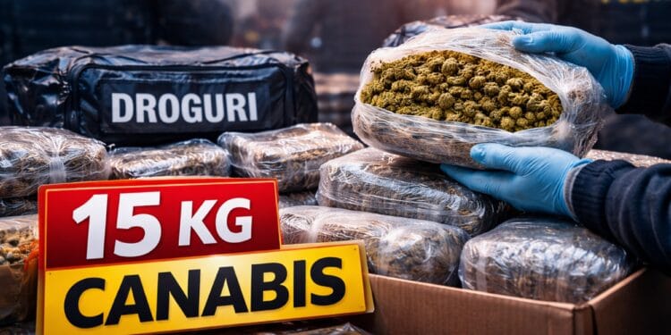Captură majoră de droguri! Încă 15 kilograme de canabis, descoperite în colete trimise din Spania!