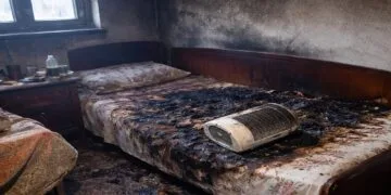 Moarte suspectă într-o locuință! O femeie de 84 de ani, găsită decedată după un incendiu mocnit provocat de o aerotermă!