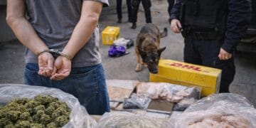 Canabis trimis din SUA prin curier! Traficant prins în flagrant! Aproape un kilogram de droguri introdus în țară!