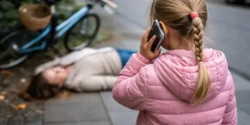 Eroină la doar 5 ani! O fetiță și-a salvat mama din stop cardiac, sunând singură la urgențe