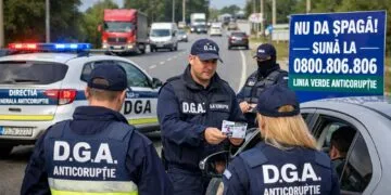 Mesaj ferm de la Anticorupție, în trafic și în secții: „Nu dați șpagă!” Acțiuni DGA de Ziua Poliției!