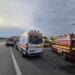 Accident grav! Planul Roșu activat după un impact violent între două mașini. Victime încarcerate și un autoturism în flăcări