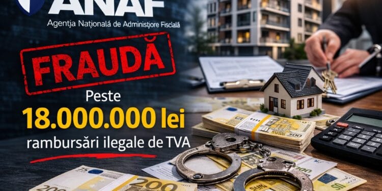 Fraudă de peste 18 milioane de lei descoperită de ANAF. Opt firme ar fi creat un circuit fictiv pentru rambursări ilegale de TVA