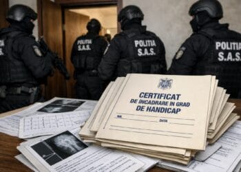 Percheziții de amploare! Rețea de certificate false de handicap, prejudiciu de peste 1,3 milioane de lei