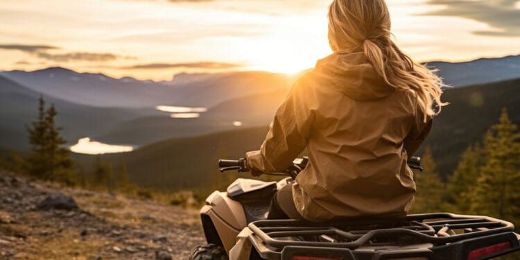 Tânără de 22 de ani, prinsă la volanul unui ATV neînmatriculat, fără permis de conducere