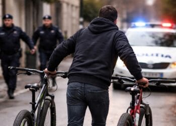 Hoț de biciclete, prins de polițiști! Percheziții și audieri într-un dosar de furt calificat