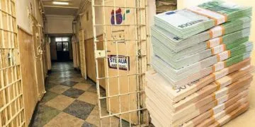 Agent de penitenciar, prins cu mita: telefoane, alcool și dispozitive interzise, introduse în închisoare pentru bani