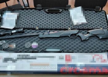 Armă și muniție, descoperite la control! Colet suspect interceptat de polițiști