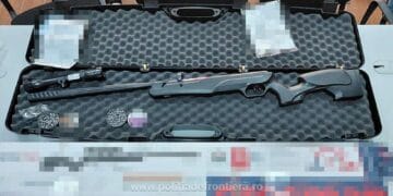 Armă și muniție, descoperite la control! Colet suspect interceptat de polițiști