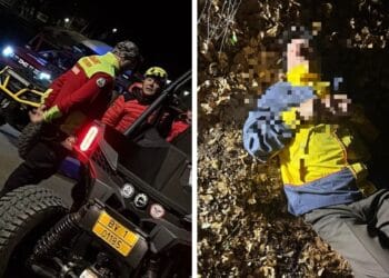 Salvare spectaculoasă! Bărbat dispărut, găsit cu drona cu termoviziune după o operațiune contracronometru în pădure