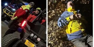 Salvare spectaculoasă! Bărbat dispărut, găsit cu drona cu termoviziune după o operațiune contracronometru în pădure