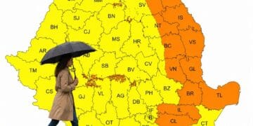 Cod galben și portocaliu de vânt în toată țara: rafale de până la 120 km/h la munte! 