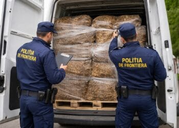 Captură uriașă! Peste o tonă de tutun ilegal, descoperită într-o autoutilitară de curierat!