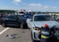 Accident în lanț! Șapte mașini implicate, traficul blocat complet!