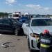 Accident în lanț! Șapte mașini implicate, traficul blocat complet!