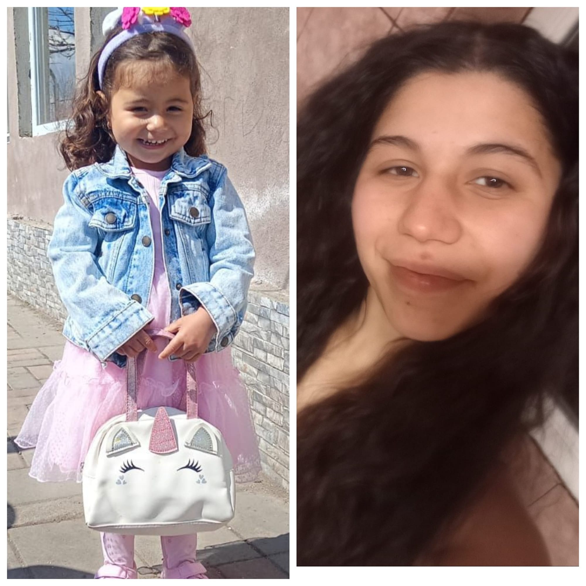 Petre Patricia Maria, în vârstă de 3 ani, Petre Gabriela Daiana, de 17 ani