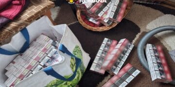 Percheziții într-un dosar de contrabandă cu țigări. Polițiștii au descoperit 30.000 de țigarete și kilograme de tutun!