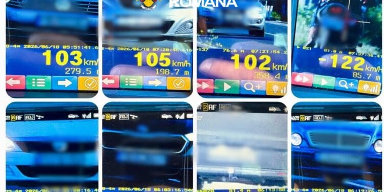 39 de permise reținute în doar câteva ore pe șosele! Șoferi prinși băuți, cu viteză excesivă și folosind telefonul la volan